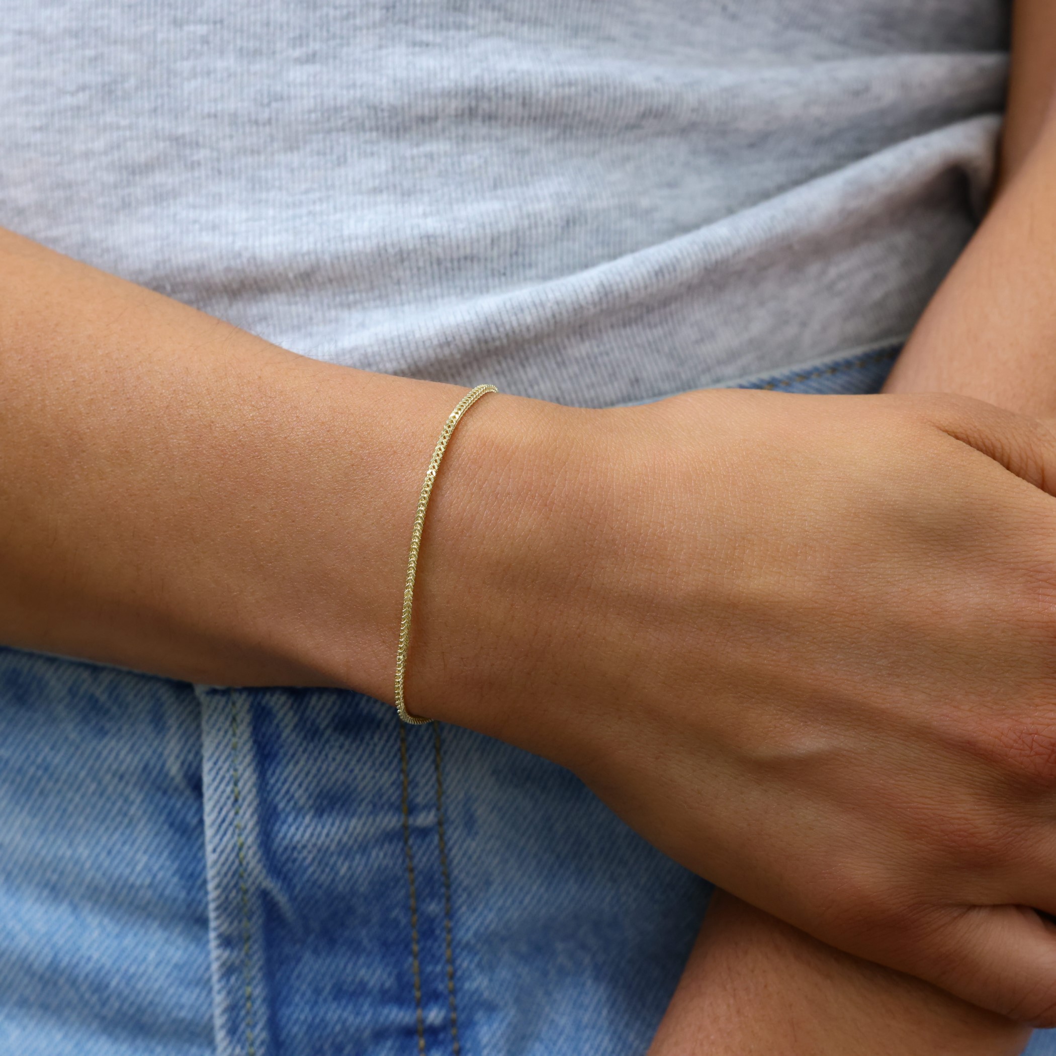 Bracciale Cubano A Cordolo Da 10 Carati Completamente Solido In - Foto 2