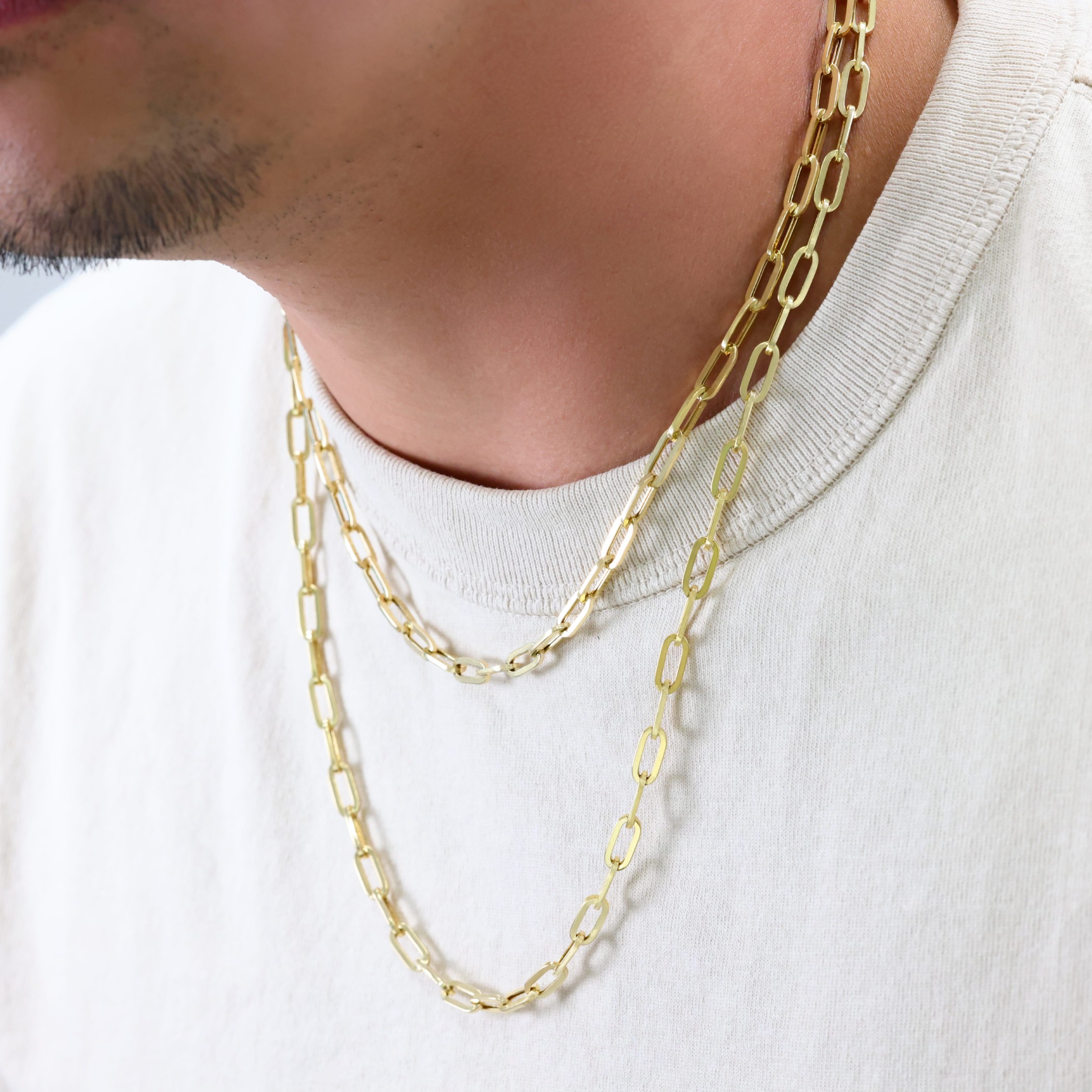 Collana Catena A Maglia Cavo Rolo Dainy 10kt Oro Giallo - 20 Pollici, 2 Mm, Fermaglio Aragosta - Foto 3