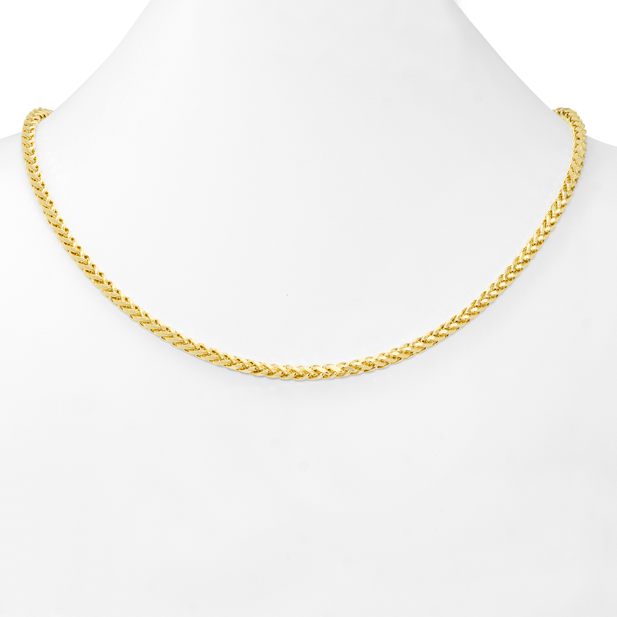 14K Oro Giallo 2.5mm Palma Grano Foxtail Franco Rotondo Spiga - Foto 11