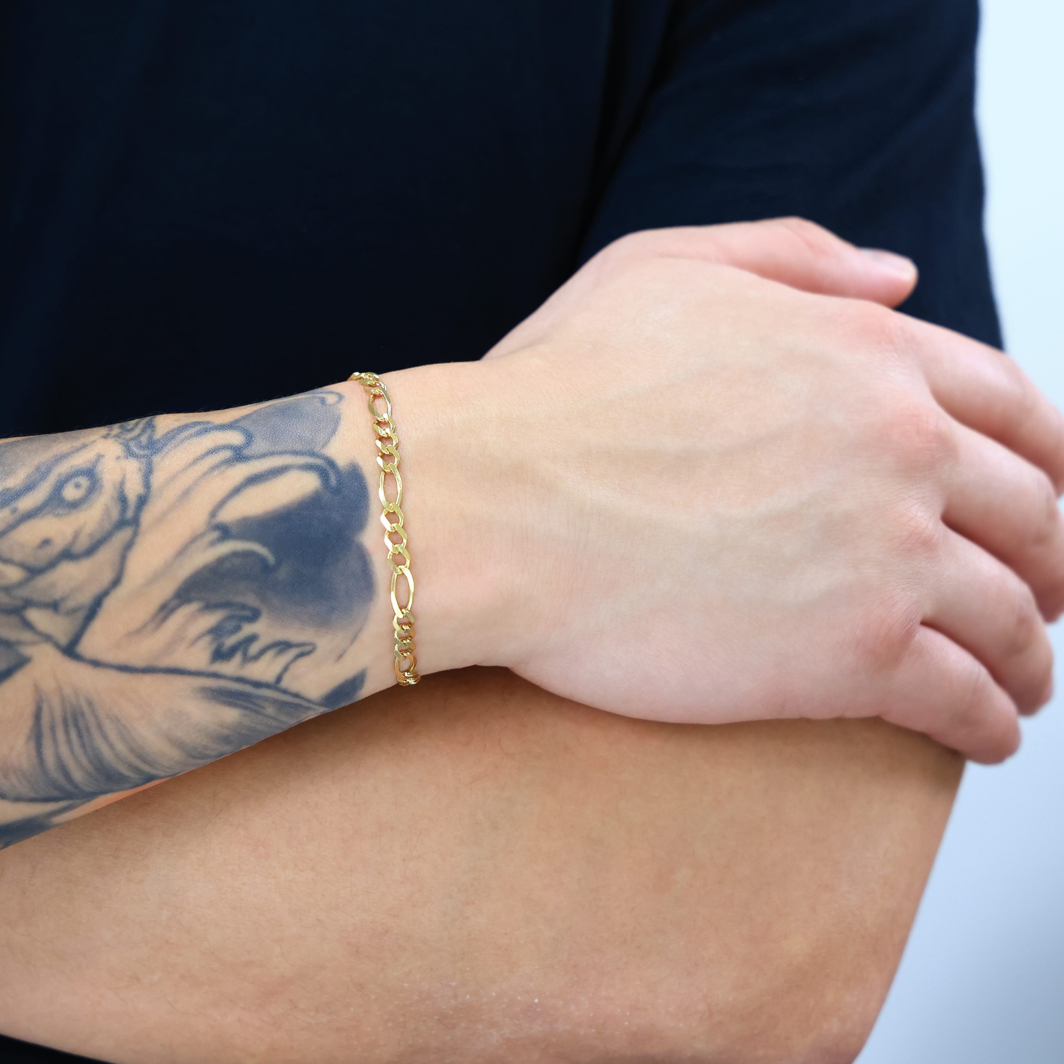 アクセサリー o Gallinari yellow stone bracelet 14K ITALIAN YELLOW GOLD FANCY LINK BRACELET 8.5