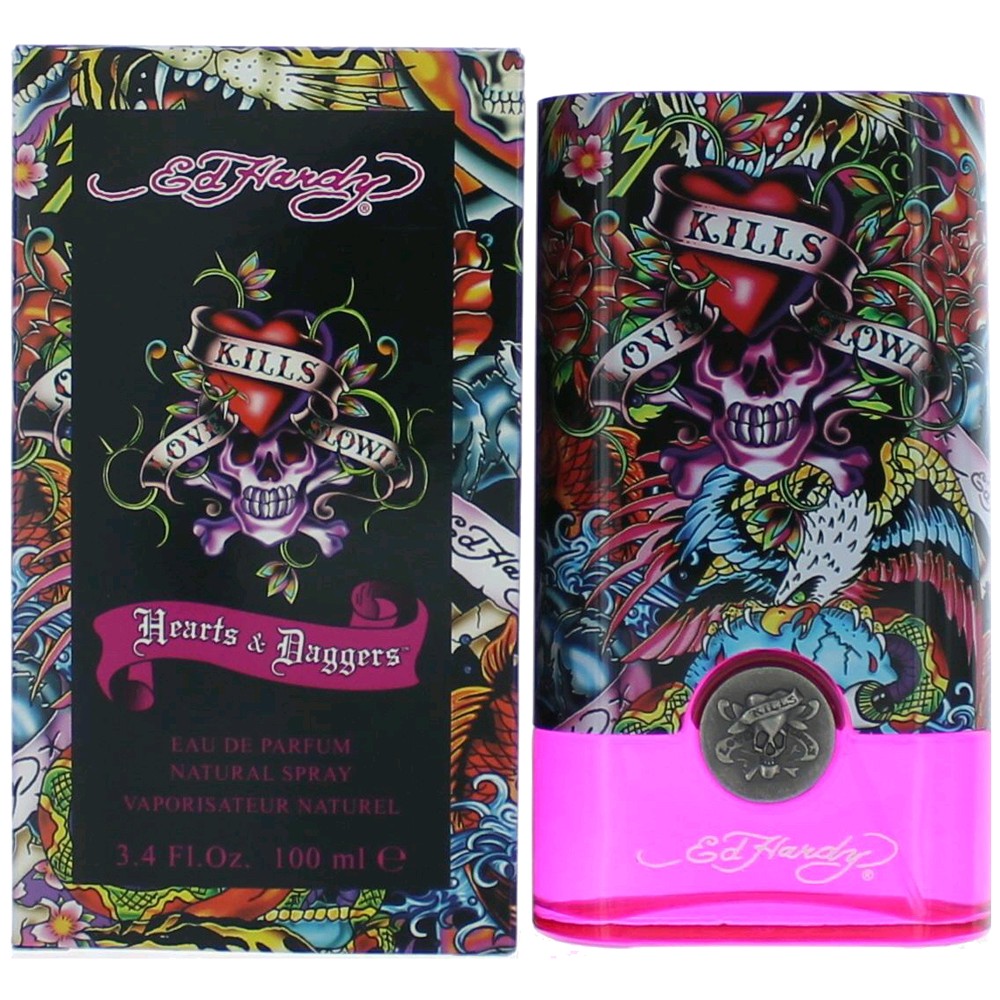 Ed Hardy Hearts & Daggers By Christian Audigier, 3.4oz Edp Spray Women