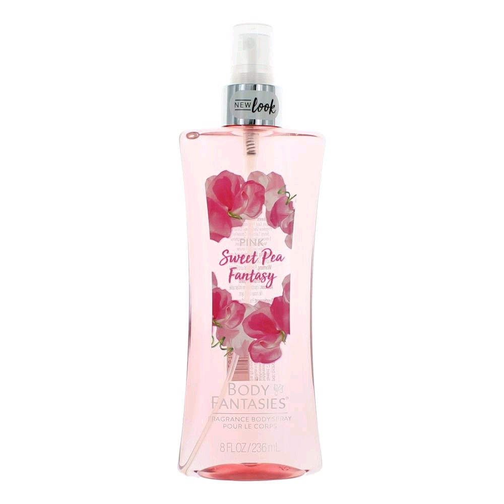 Pink Sweet Pea Fantasy By Body Fantasies, 8oz Fragrance Body Spray Women