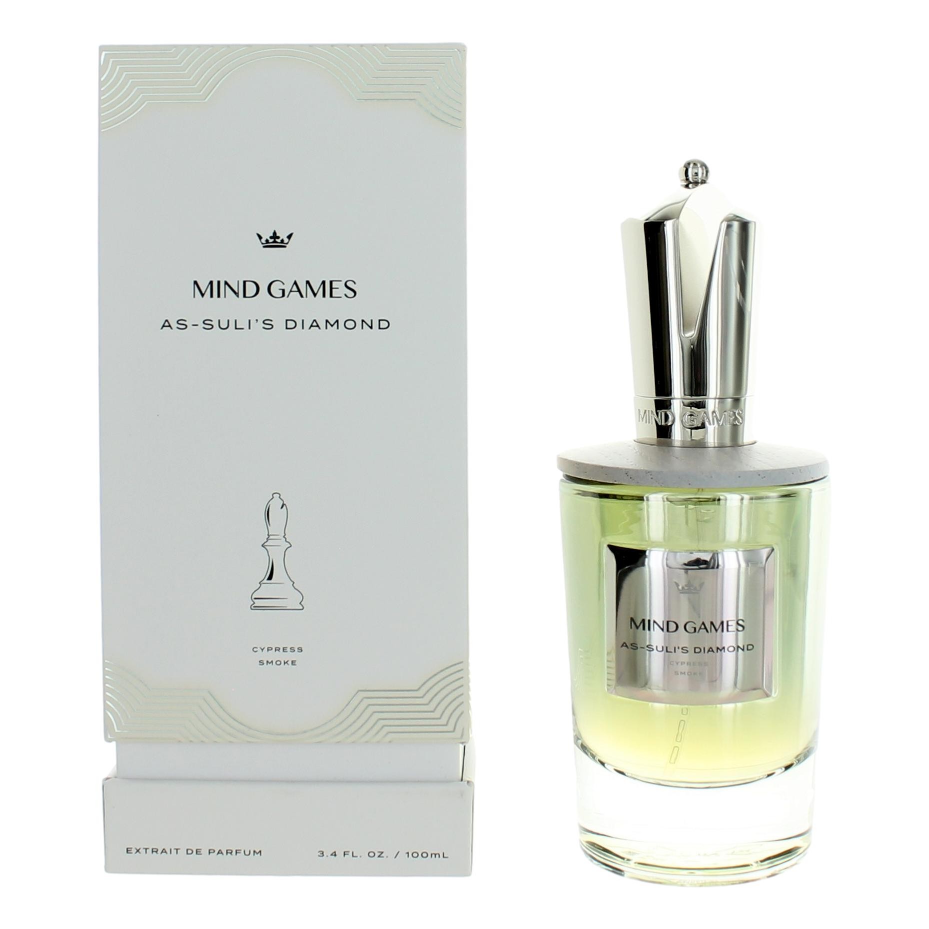As-Suli's Diamond By Mind Games, 3.4 Oz Extrait De Parfum For Unisex