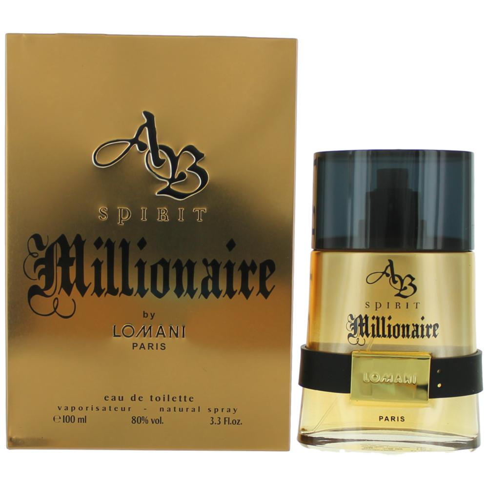 Lomani AB Spirit Millionaire Eau de Toilette, Cologne for Men, 3.3 Oz