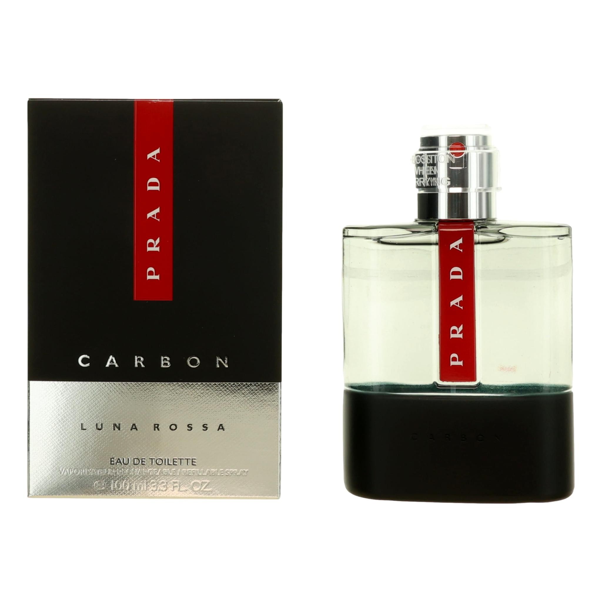 Prada Luna Rossa Carbon By Prada, 3.4 Oz Edt Spray For Men