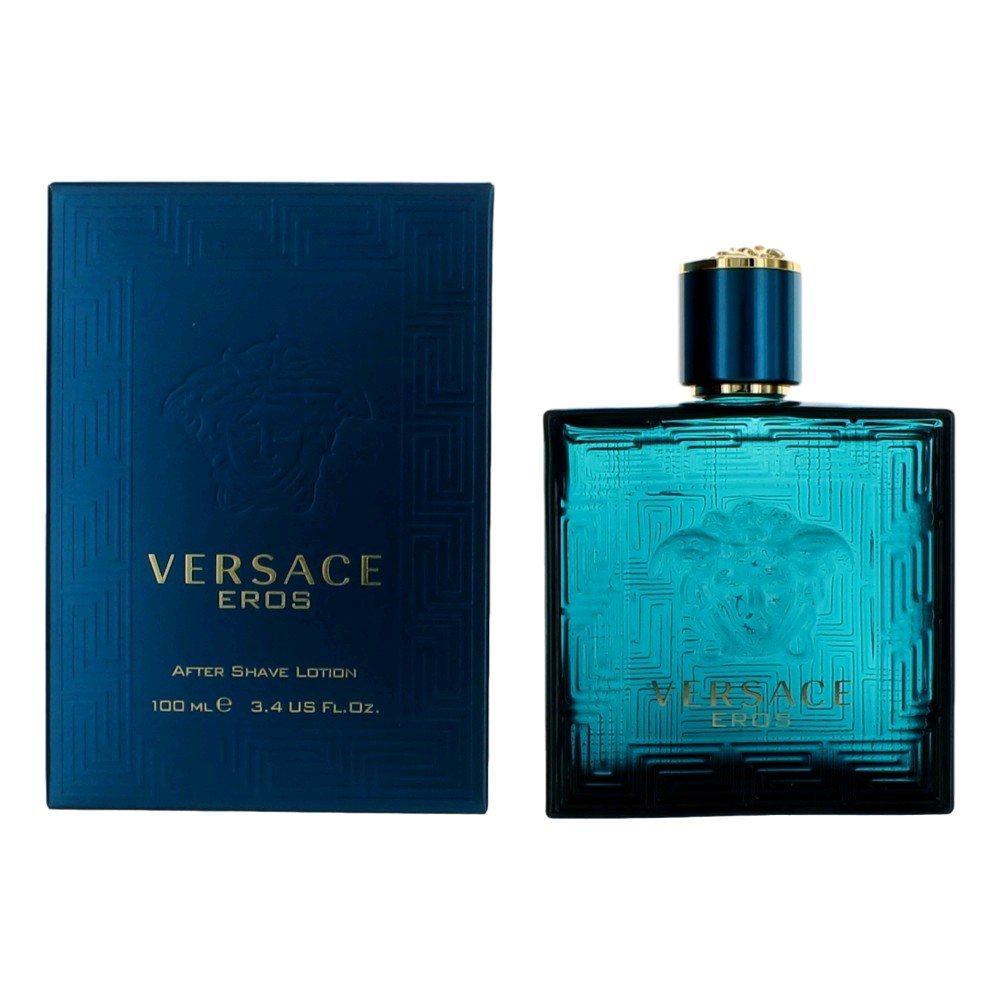 Eros By Versace, 3.4 Oz After Shave Lotion For Men (splash)