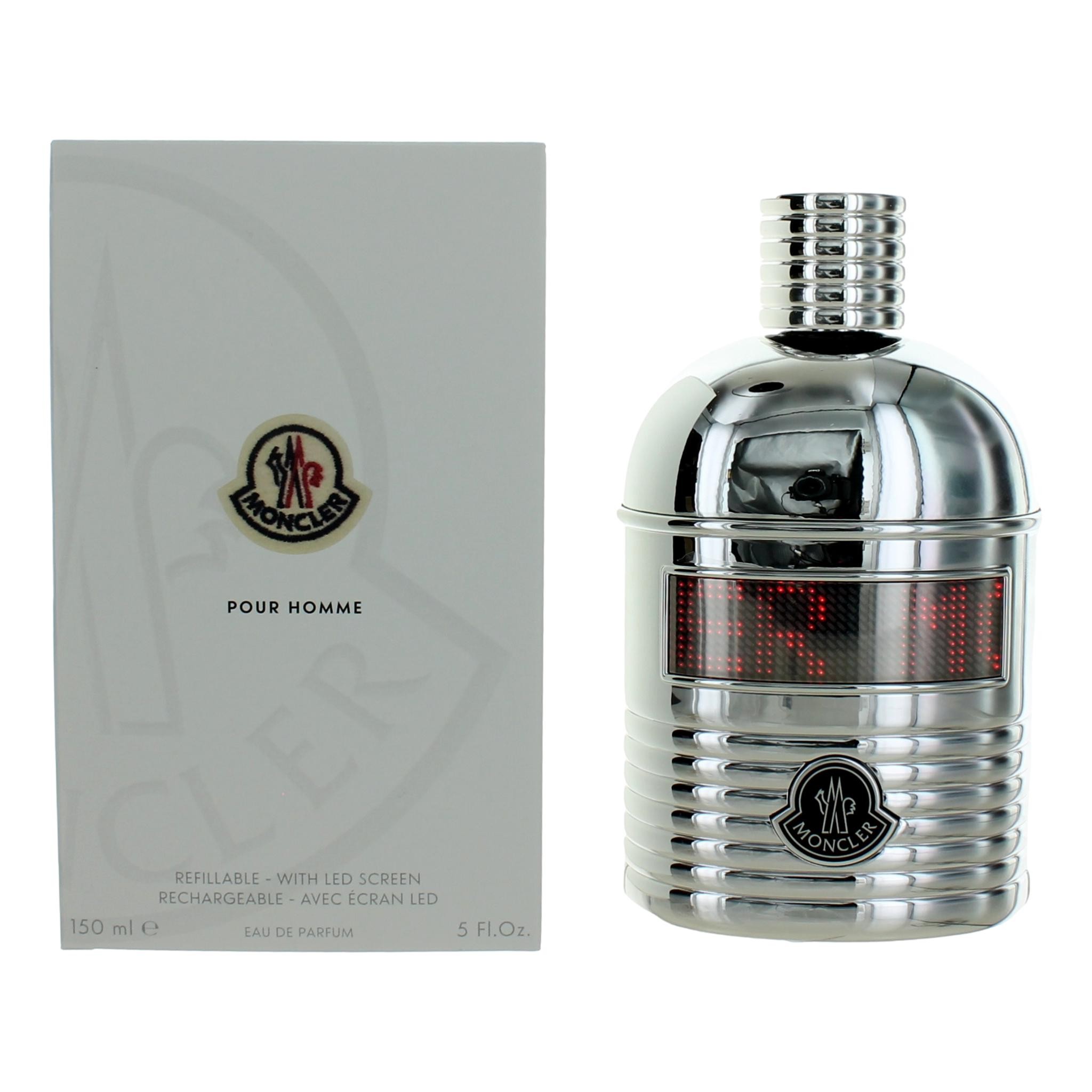Moncler Pour Homme By Moncler, 5oz Refillable Edp Spray Men With Led Screen