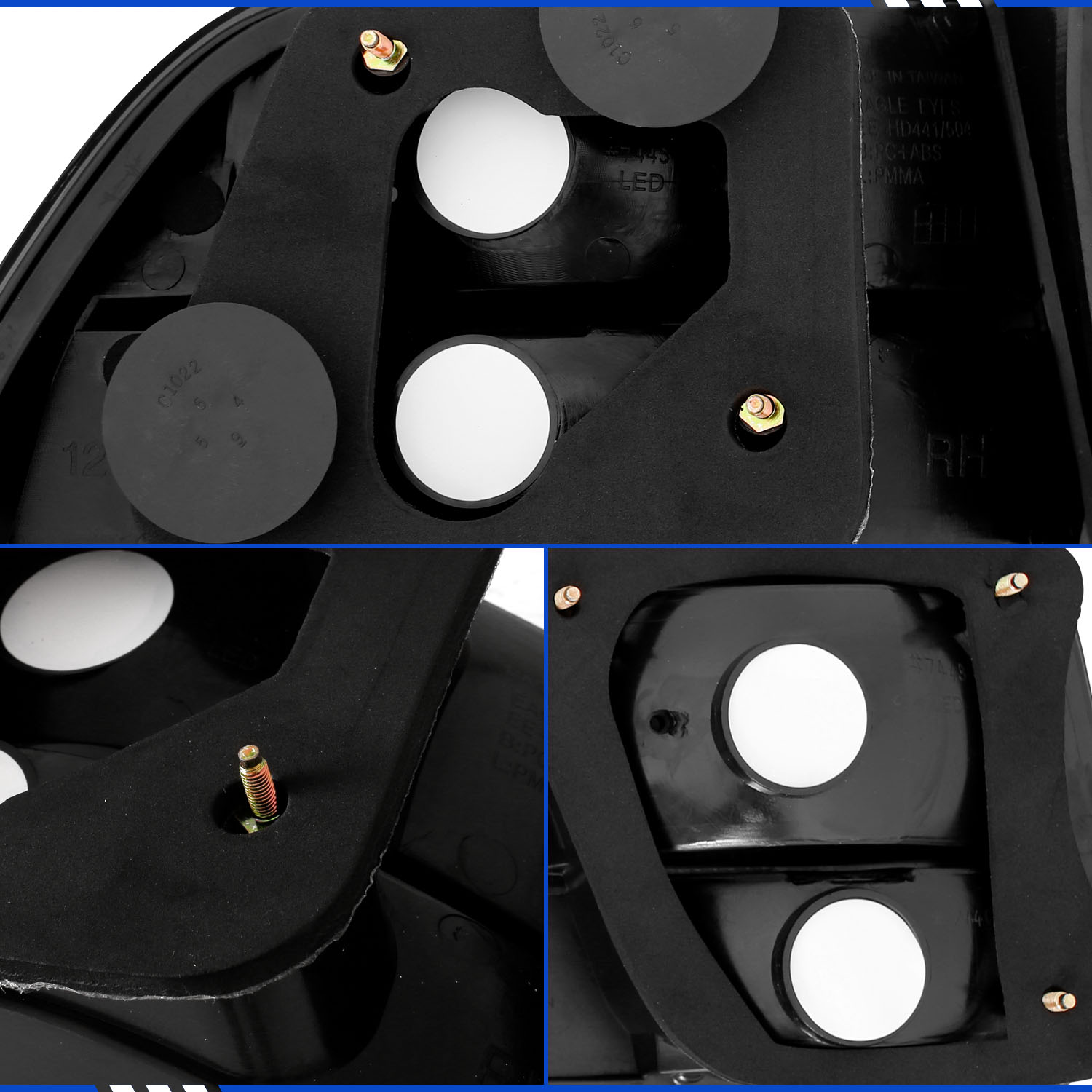 For 1996-2000 Civic 2Dr Coupe JDM Style Black LED Tail Lights For 1996-2000 Civic 2Dr Coupe JDM Style Black LED Tail Lights