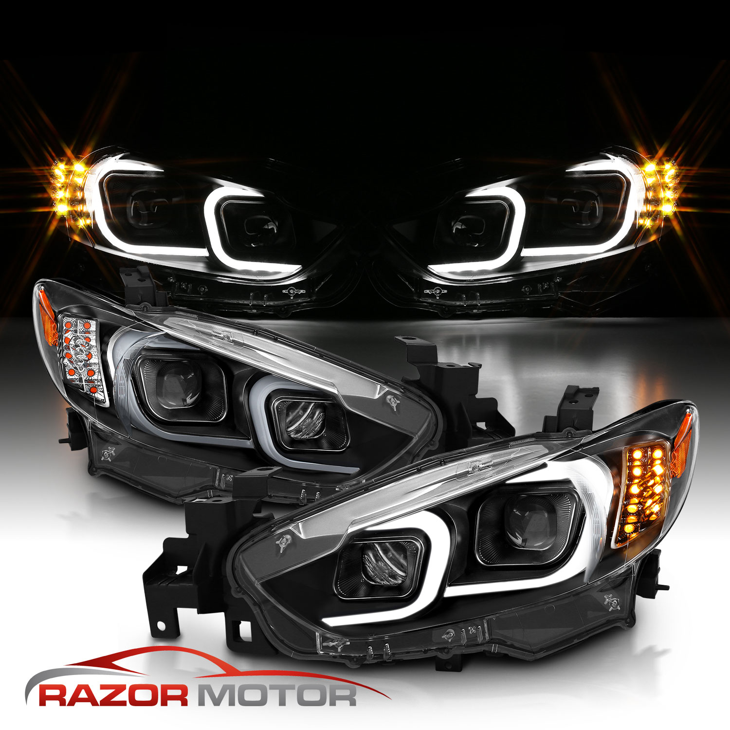 2013-2016 Atenza 2014-2017 Mazda 6 LED Bar Projector Headlights 2013-2016 Atenza 2014-2017 Mazda 6 LED Bar Projector Headlights